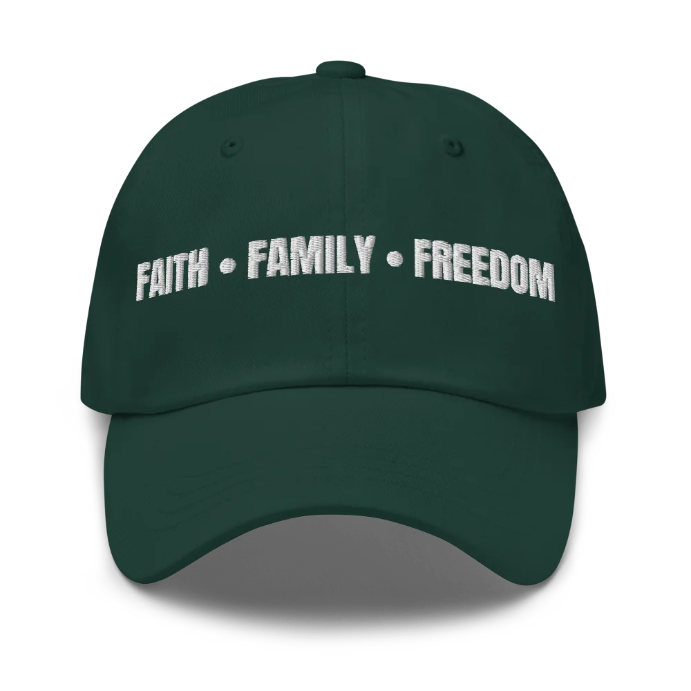 Faith.Family.Freedom Cap (White Lettering)