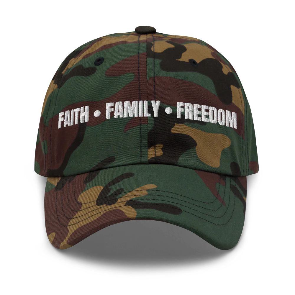 Faith.Family.Freedom Cap (White Lettering)