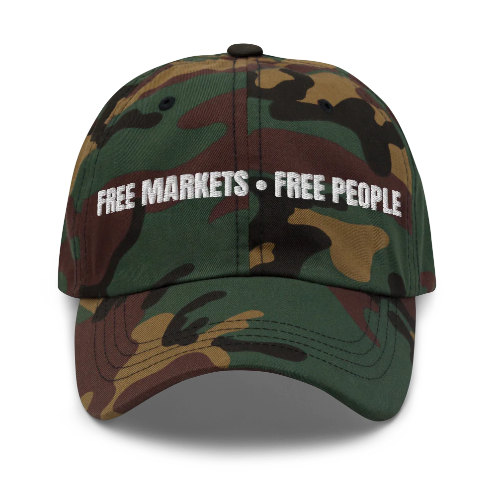 Free Markets.Free People (White Lettering)