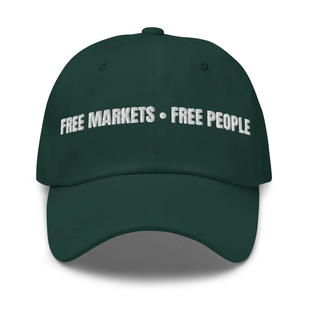 Free Markets.Free People (White Lettering)
