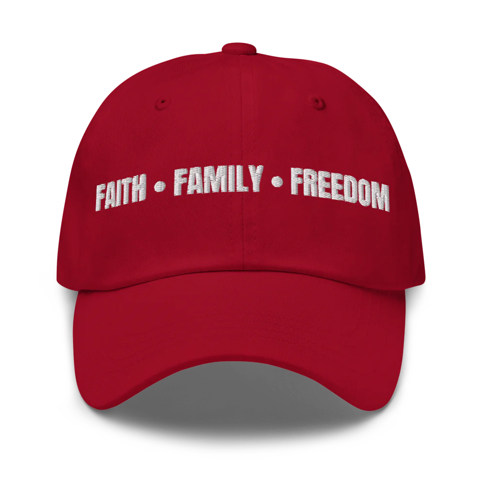 Faith.Family.Freedom Cap (White Lettering)