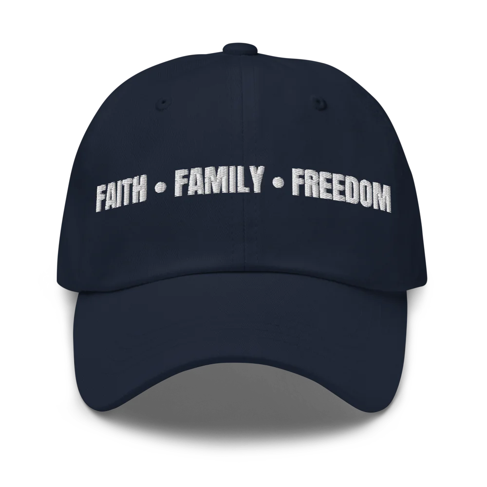 Faith.Family.Freedom Cap (White Lettering)