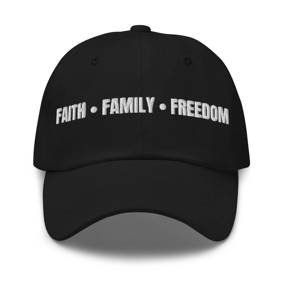 Faith.Family.Freedom Cap (White Lettering)