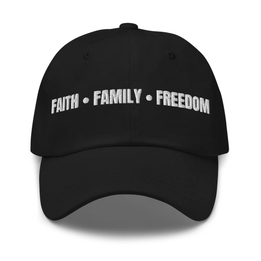 Faith.Family.Freedom Cap (White Lettering)
