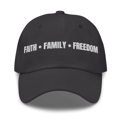 Faith.Family.Freedom Cap (White Lettering)